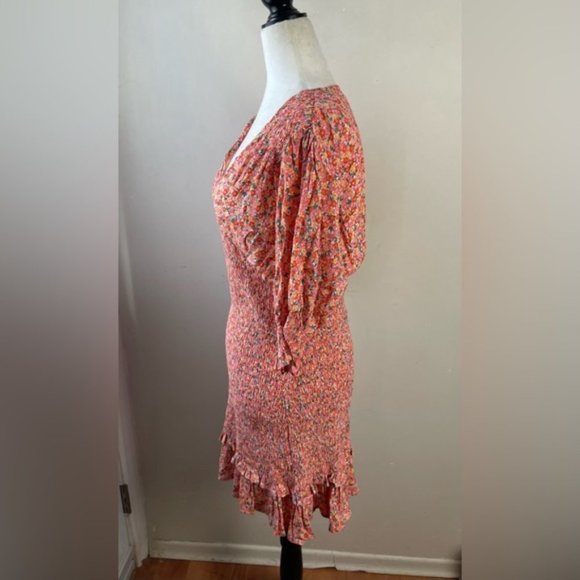 FAITHFULL The Brand Margherita ruffle Mini Dress Size 6 - Picture 3 of 14